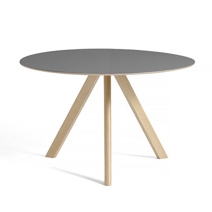 HAY CPH 20 Dining Table - Grey Lino / Matt Lacquered Oak / 120 cm