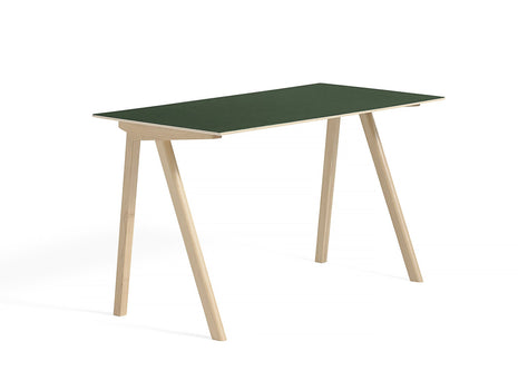 Copenhague Desk CPH90 by HAY - Green Linoleum / Matt Lacquered Oak
