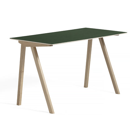 Copenhague Desk CPH90 by HAY - Green Linoleum / Soaped Oak