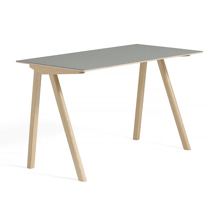 Copenhague Desk CPH90 by HAY - Grey Linoleum / Matt Lacquered Oak