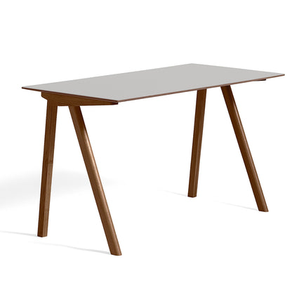 Copenhague Desk CPH90 by HAY - Pebble Grey Linoleum / Water Based Lacquered Walnut