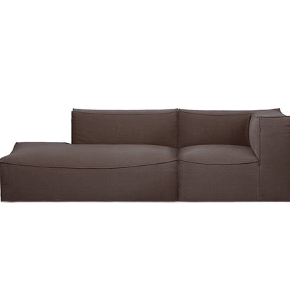 Catena 2-Seater Modular Sofa with Chaise Lounge (Right Armrest) in Hot Madison Reloaded by Ferm Living
