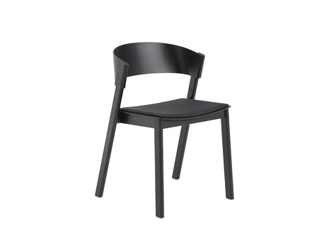 Black Oak and Remix 183 Cover Side Chair by Muuto