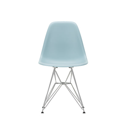 Eames DSR Plastic Side Chair (New Height) in Ice Grey with Chrome Base by Vitra