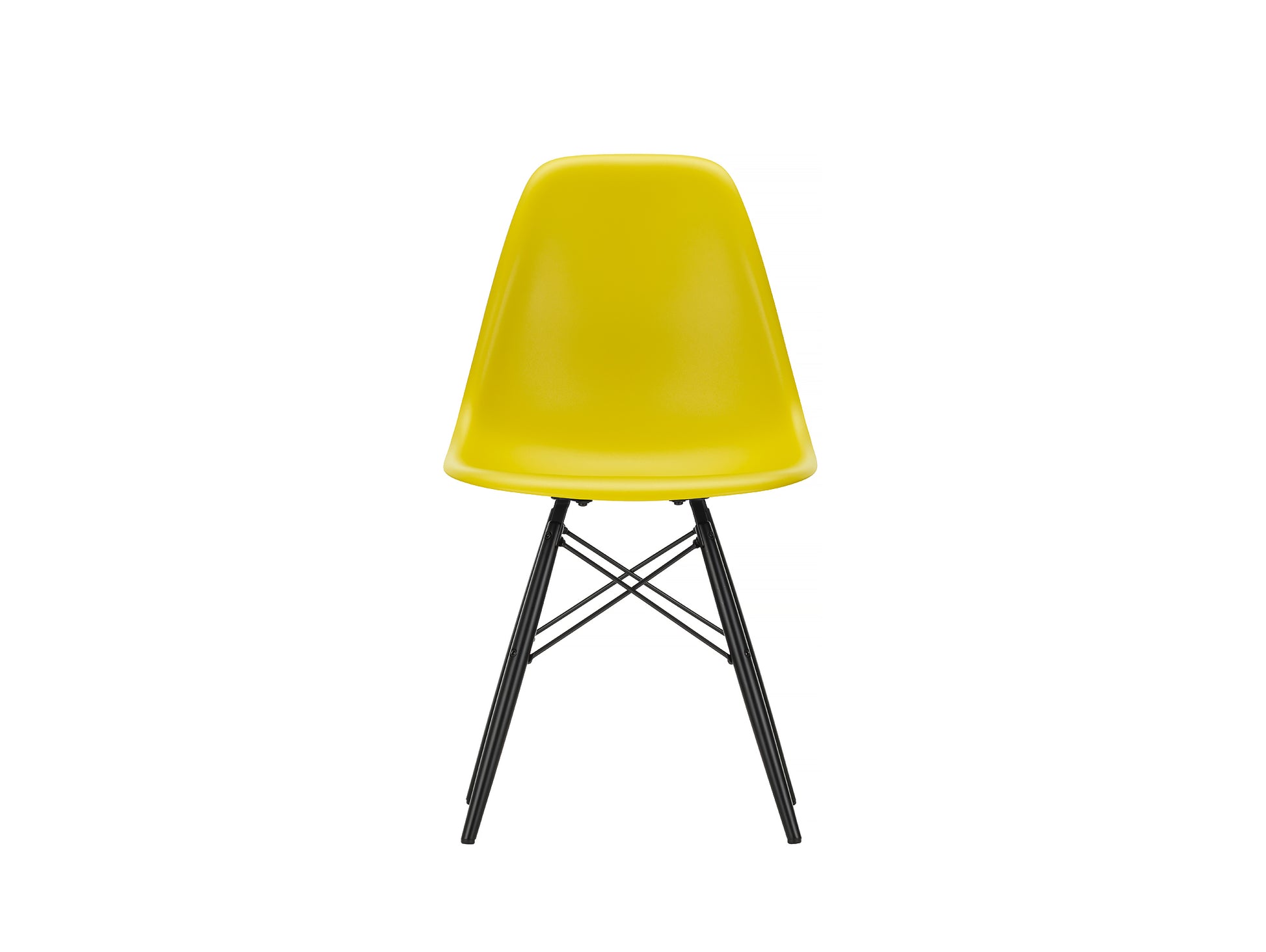 Vitra Eames DSW Plastic Side Chair - Mustard 34