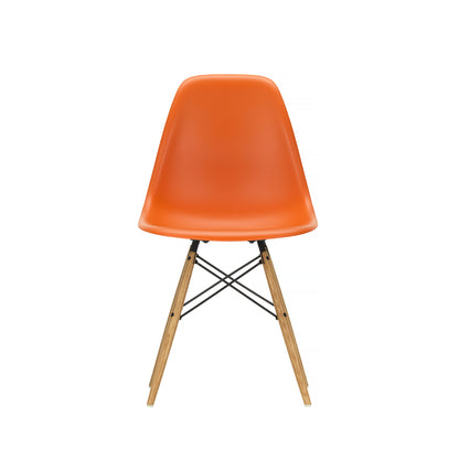 Vitra Eames DSW Plastic Side Chair - Rusty Orange 43 / Golden Ash