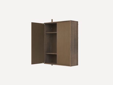 Shelf Library H1148 Cabinet Section Large Add-on in Dark Oiled Oak by Frama