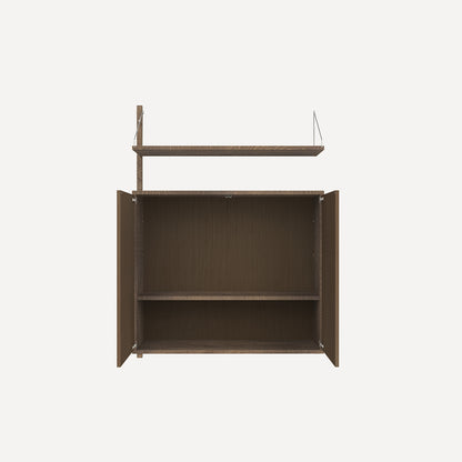 Shelf Library H1148 Cabinet Section Medium Add-on in Dark Oiled Oak by Frama