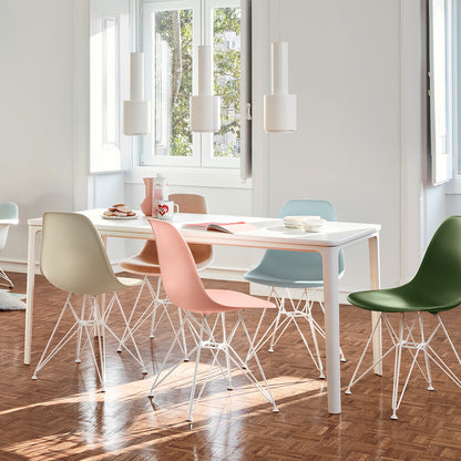 Eames DSR Plastic Side Chair by Vitra - White Eiffel Base
