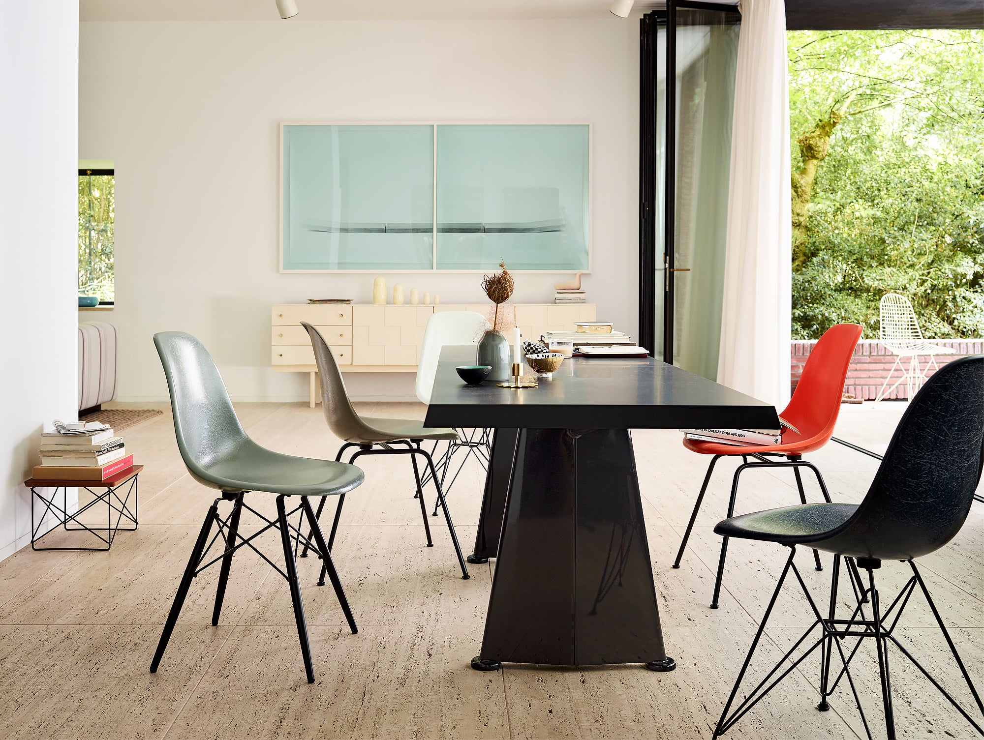 Eames childrens table and chairs hotsell