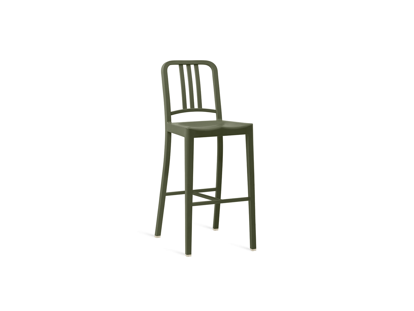 111 Navy Bar Stool by Emeco - Cypress Green 