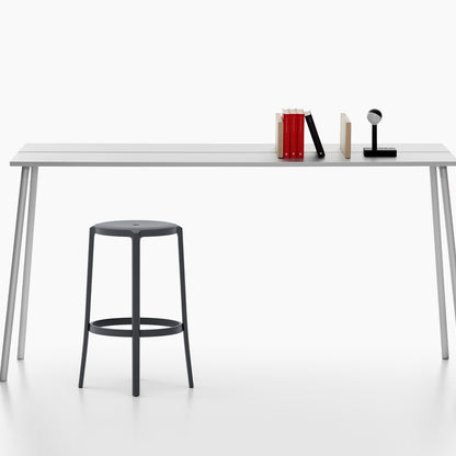 On & On Stool - Recycled Plastic Seat by Emeco / Black