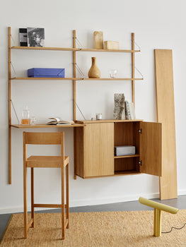 Shelf Library Cabinet by Frama - Medium / Oiled Oak