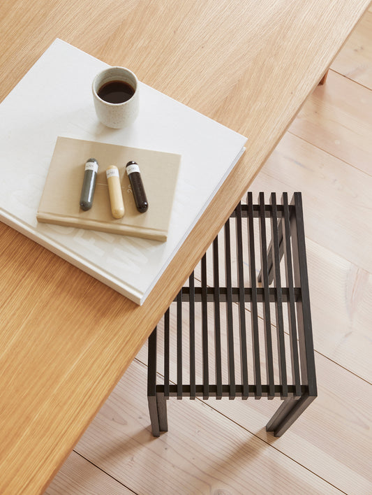 Lightweight Stool by Form and Refine - Black Stained Oak