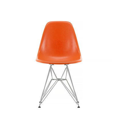 Red Orange, Eames Fiberglass DSR Side Chair by Vitra