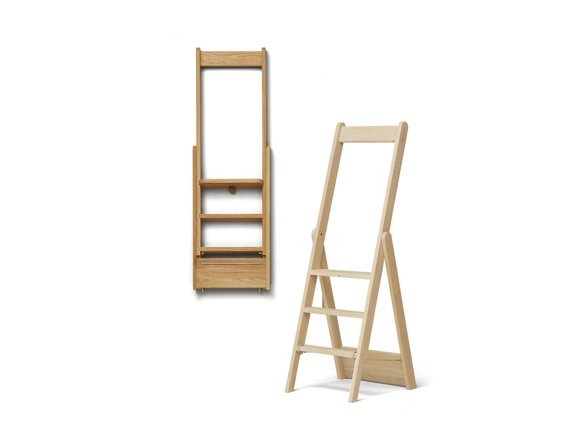 Wooden Step Ladder Plans KINMADE 7 Ft Rolling Library Ladder, Sturdy
