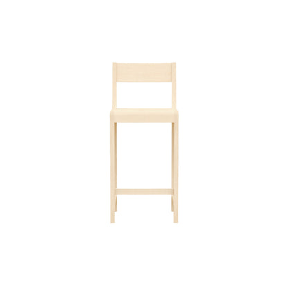 Bar Chair 01 by Frama - 65 cm Height - Oiled Solid Birch
