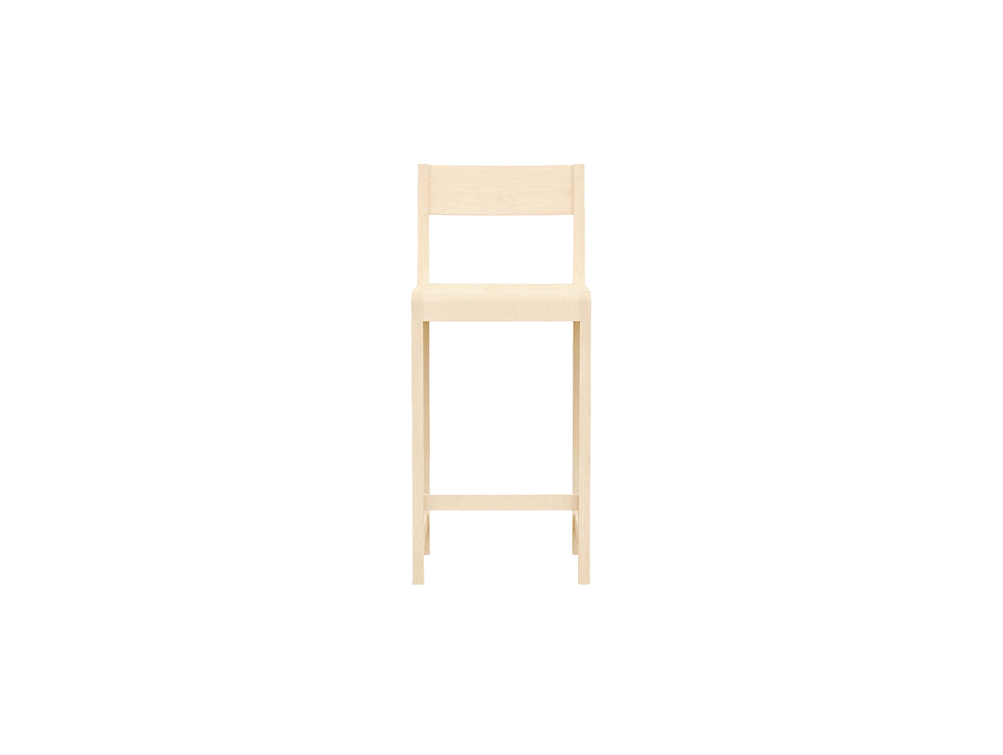 Bar Chair 01 by Frama - 65 cm Height - Oiled Solid Birch