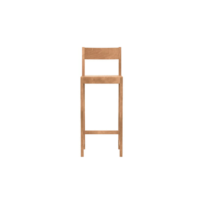 Bar Chair 01 by Frama - 76 cm Height - Warm Brown Oiled Solid Birch