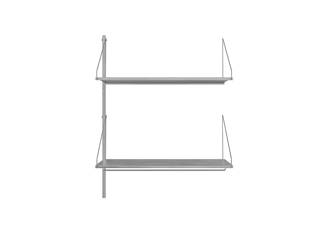 Shelf Library Triple Section, Stainless Steel