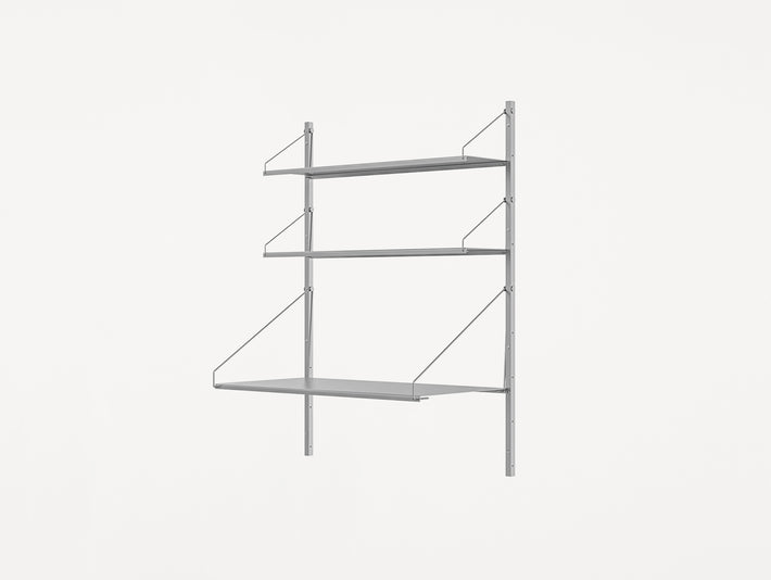 Shelf Library Stainless Steel by Frama - H1084 cm / Desk Section