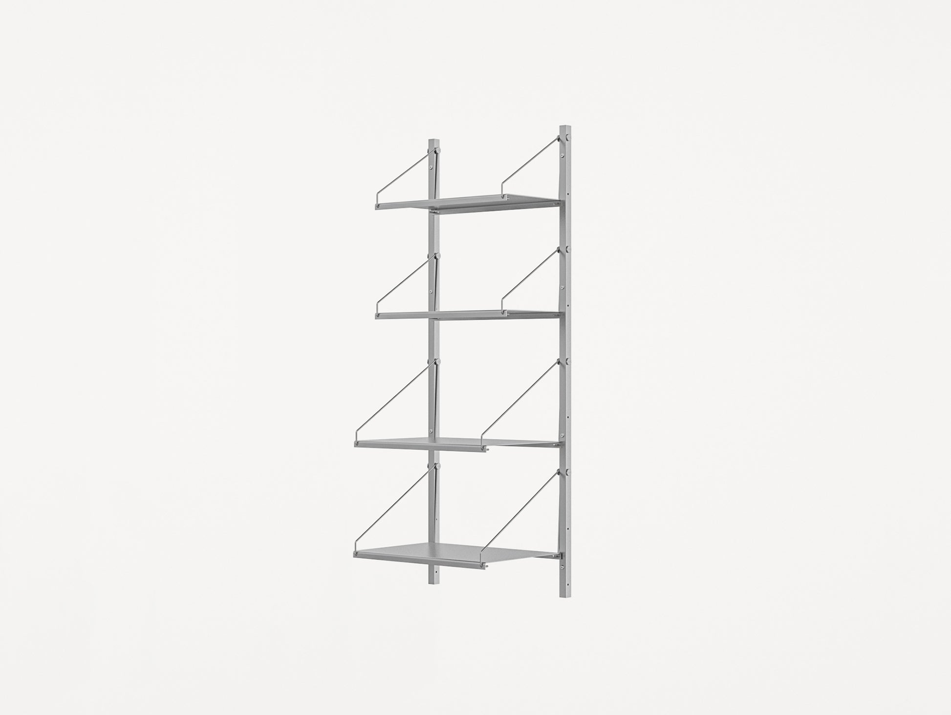 Shelf Library Stainless Steel by Frama - H1084 cm / W40 section