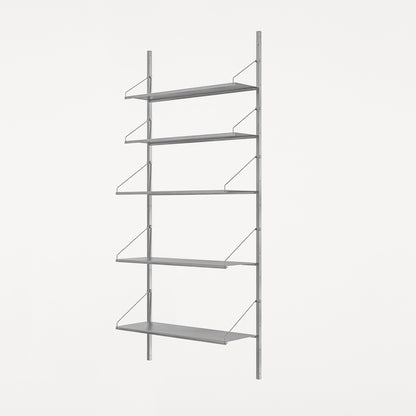 Shelf Library Stainless Steel by Frama - H1852 cm / Single Section (w80 shelves)