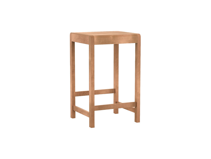 Bar Stool 01 - 65 cm Height - Warm Brown Oiled Birch Wood