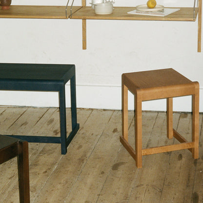 Low Stool 01 by Frama - Warm Brown Oiled Birch Wood