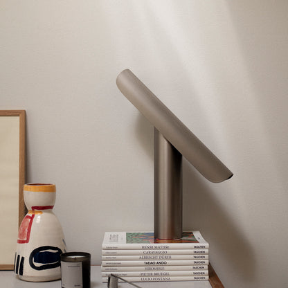 T Lamp by Frama - Brushed Steel 