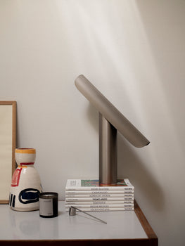 T Lamp by Frama - Brushed Steel 