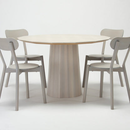 Karimoku New Standard Colourwood Plain Table, 120 cm, Grey Dot