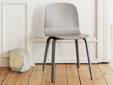 Visu Chair Wood Base by Muuto - Grey Ash