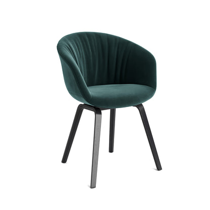 HAY AAC 23 Dining Chair - Ice Evergreen with Black Lacquered Oak Base