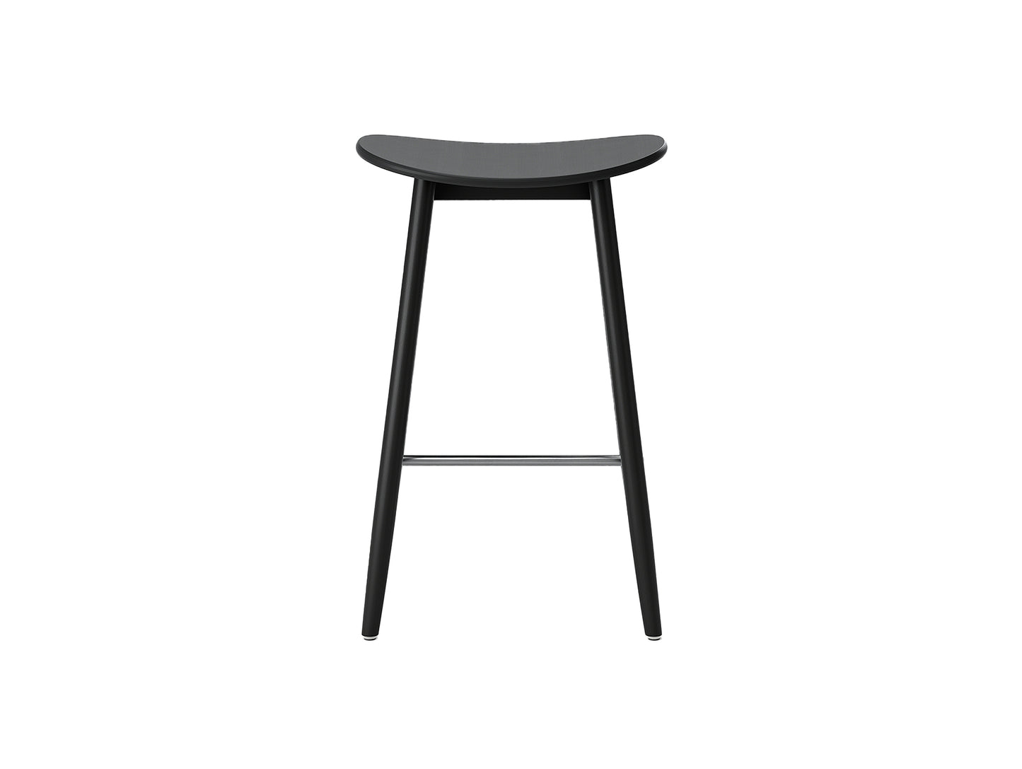 Icha Bar Stool by Massproductions - H650 / Black Stained Beech