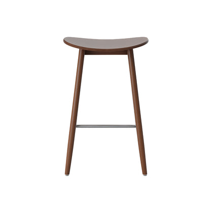 Icha Bar Stool by Massproductions - H650 / Walnut Stained Beech