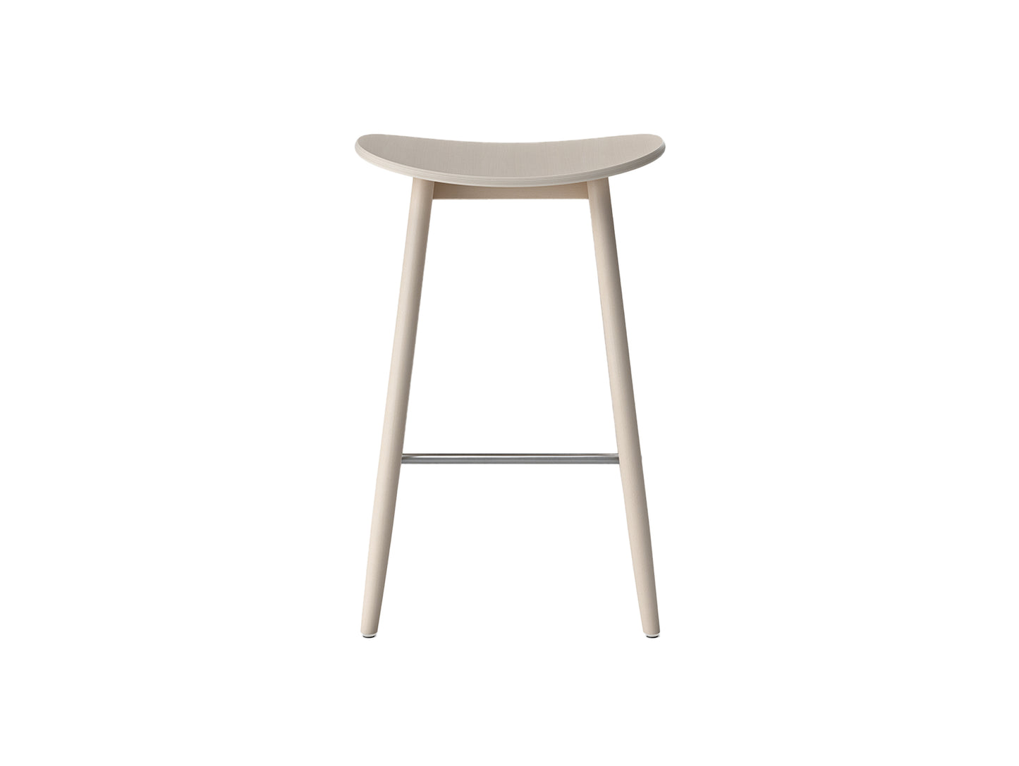 Icha Bar Stool by Massproductions - White Oiled Beech