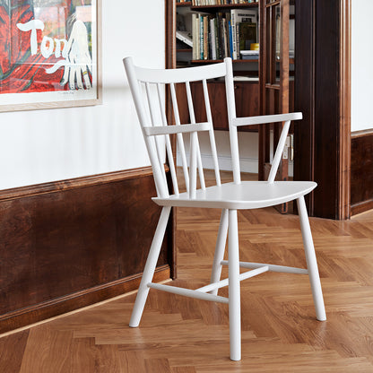 White Painted Beech J42 chair by HAY