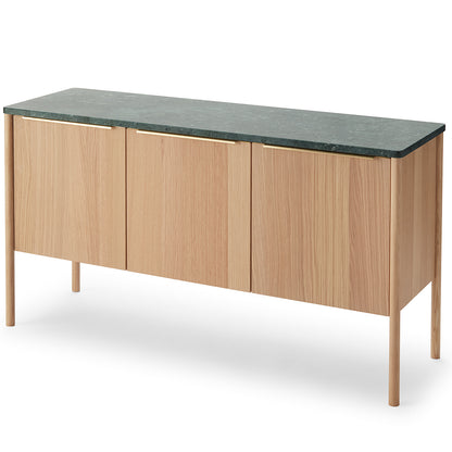 Jut Cabinet with Green Verde Guatemala Marble Top by Skagerak