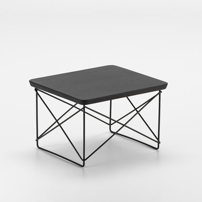 Vitra Eames Occasional Table LTR, Basic Dark Base, Smoked Oak Top