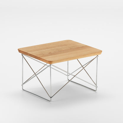 Vitra Eames Occasional Table LTR, Chrome Base, Oiled Oak Top