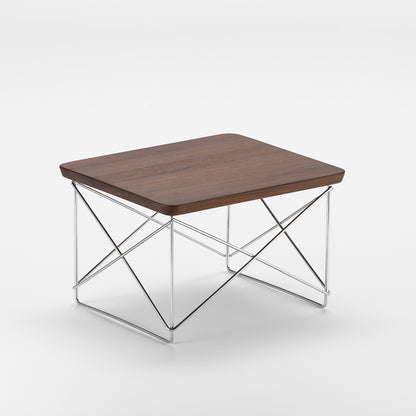 Vitra Eames Occasional Table LTR, Chrome Base, Oiled Walnut Top