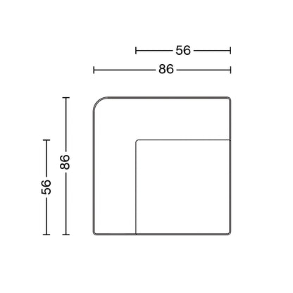 Eave Modular Sofa 86 - Group 1 : Corner Module / Left Corner