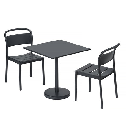 Linear Steel Side Chair in Black by Muuto 