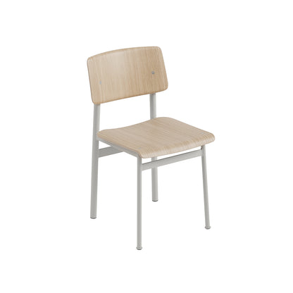 Loft Chair by Muuto - Lacquered Oak Veneer / Grey Steel Base