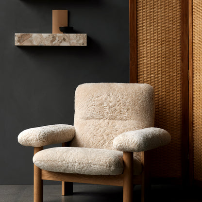 Menu Brasilia Chair in Sheepskin and Oiled Oak