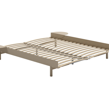 Moebe Expandable Bed - 90 to 180 cm / Sand / 160 cm Slats