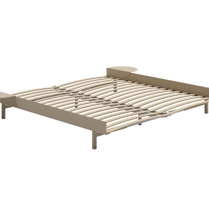 Moebe Expandable Bed - 90 to 180 cm / Sand / 180 cm Slats