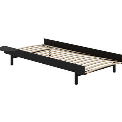 Moebe Expandable Bed - 90 to 180 cm / Black / 90 cm Slats