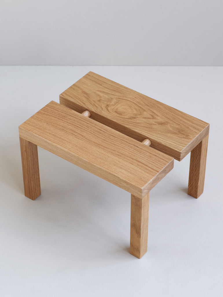 Peg and store awl step stool